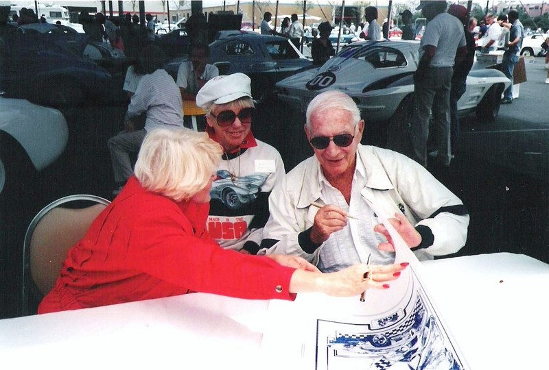 Dave MacDonald, Bob Bondurant & Jerry Grant pick up their new 1963 split-window Corvette Stingrays in St Louis